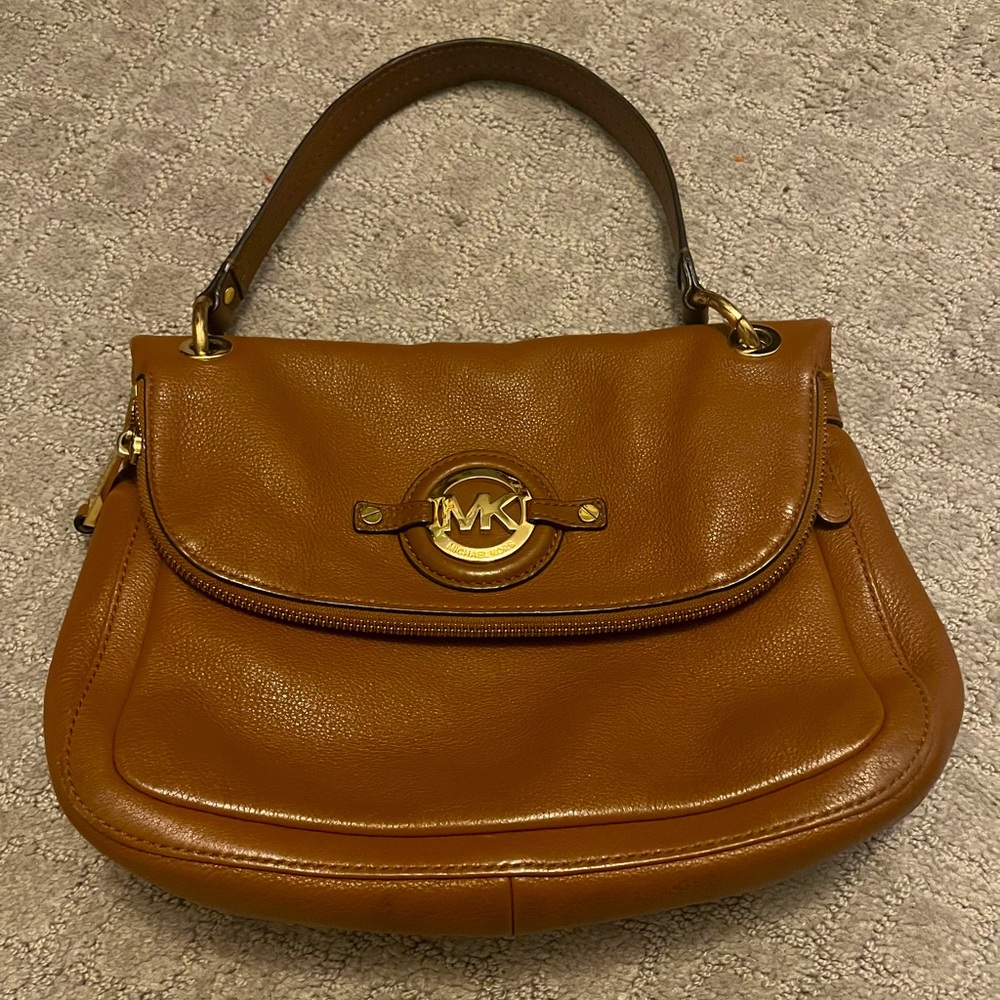 Michael Kors Tan Leather Shoulder Bag